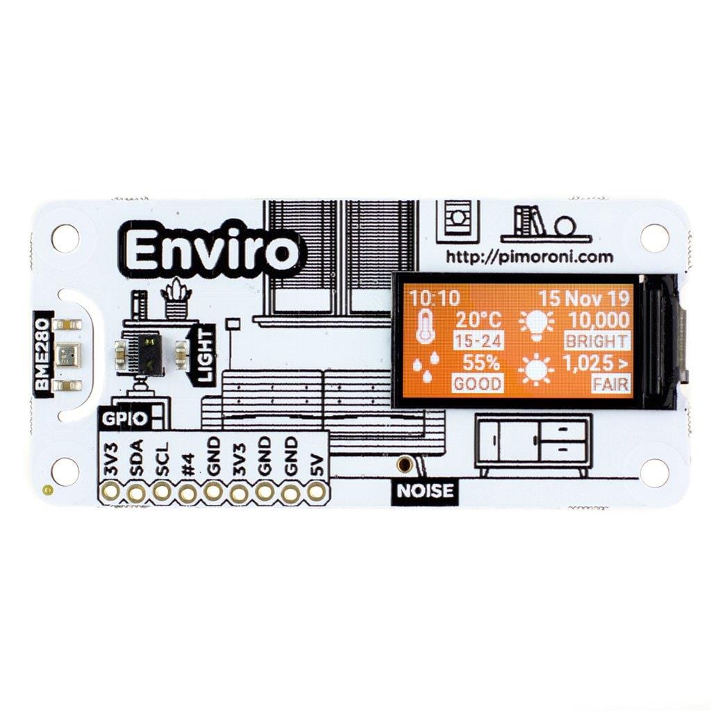 Enviro for Raspberry Pi by Pimoroni - The Pi Hut