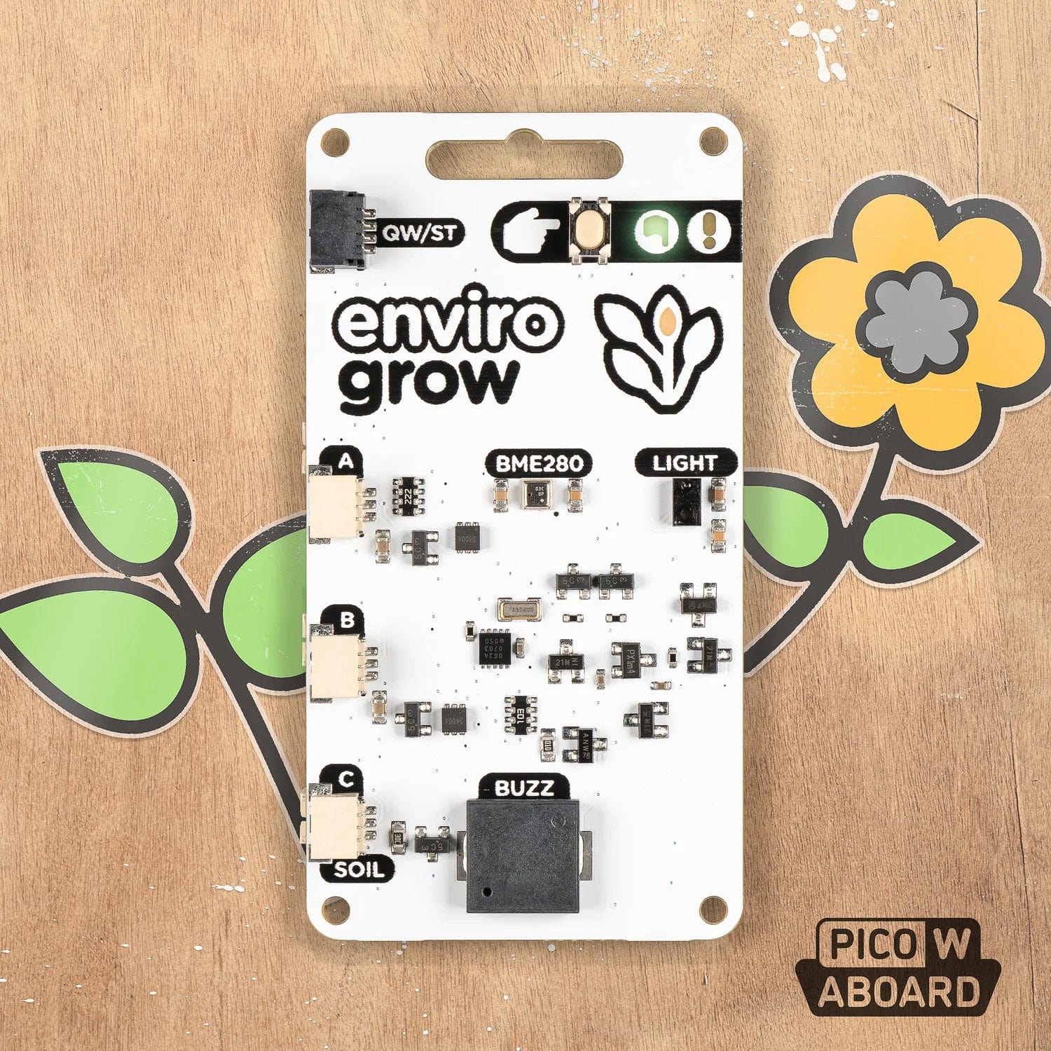 Enviro Grow (Pico W Aboard) by Pimoroni - The Pi Hut