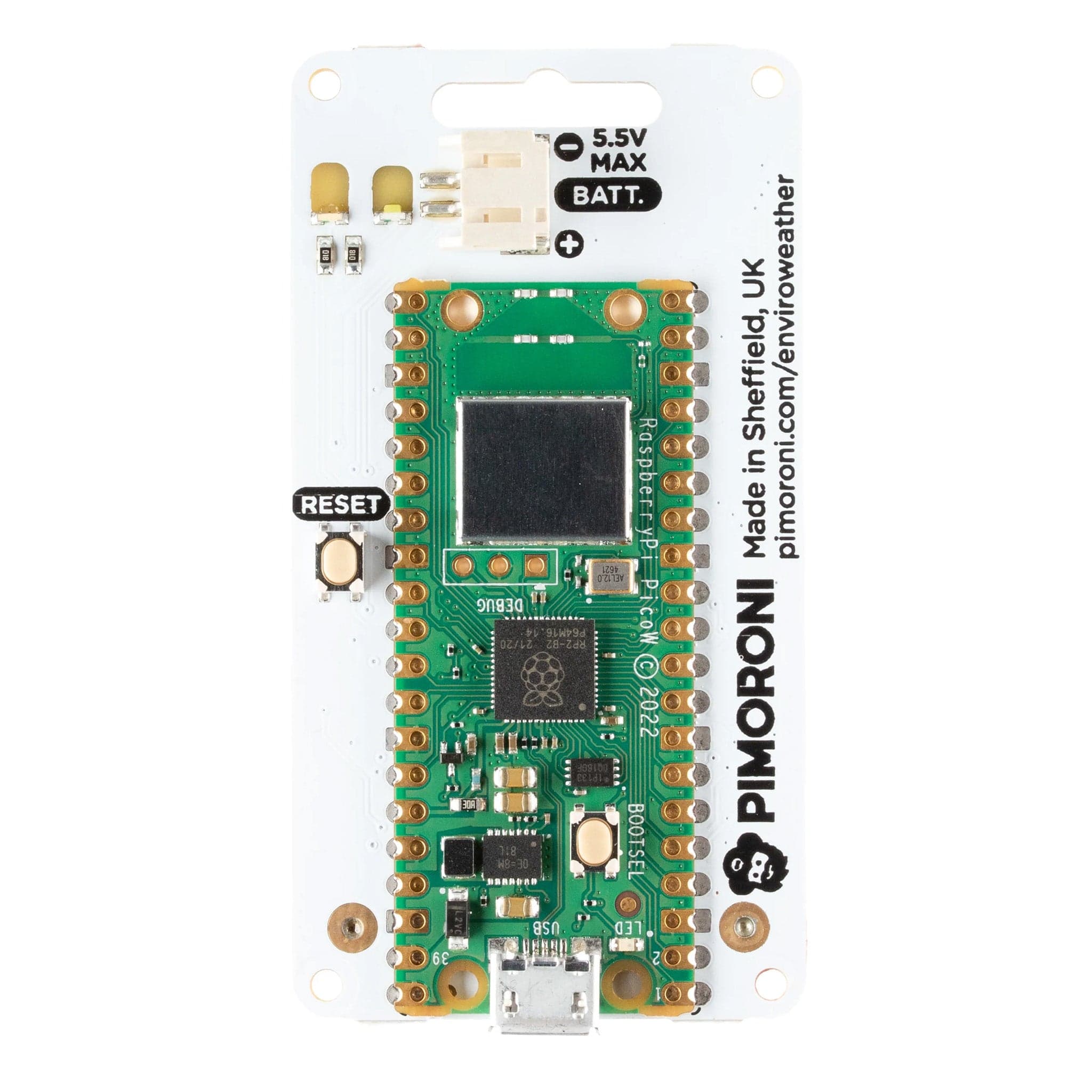 Enviro Weather (Pico W Aboard) - Board Only by Pimoroni - The Pi Hut