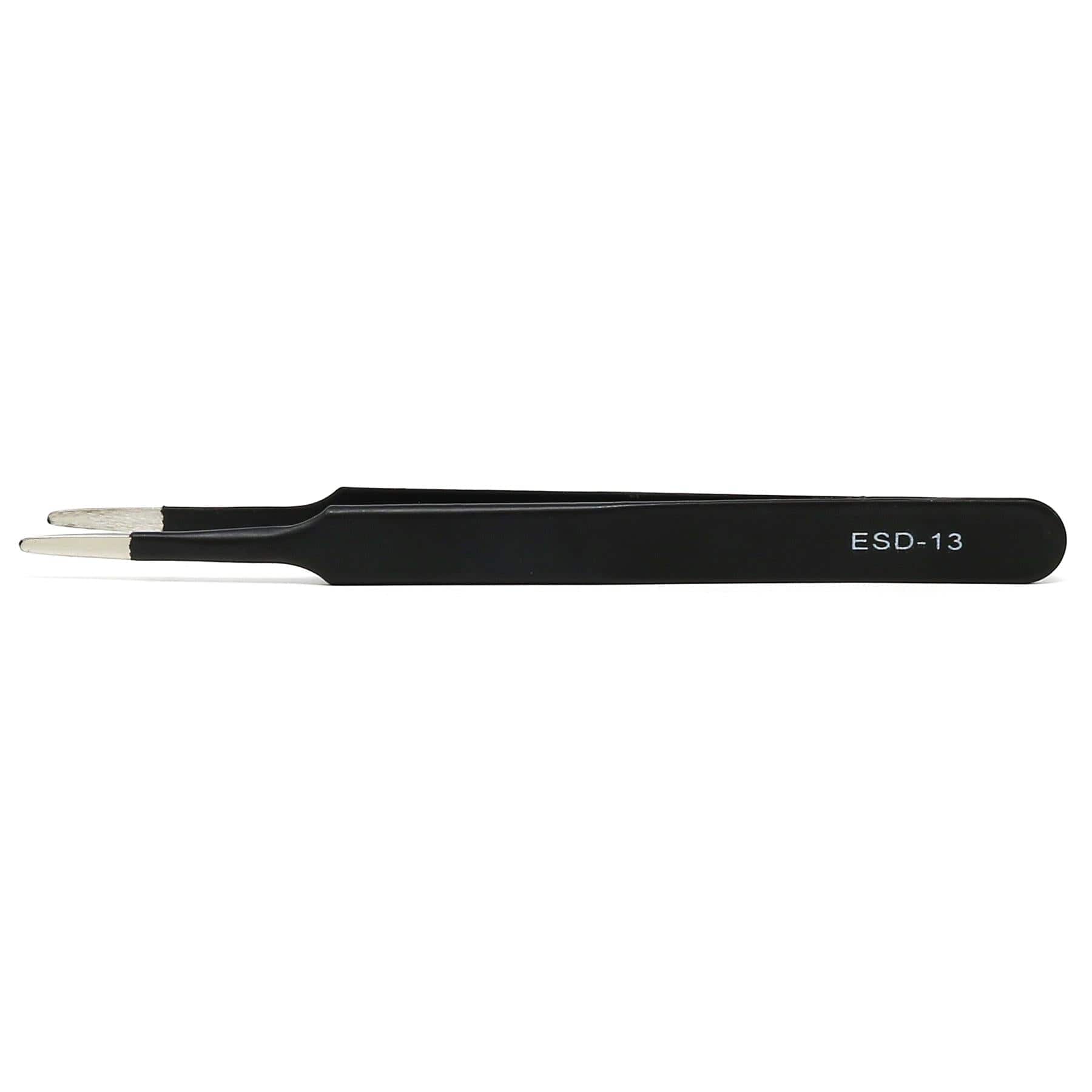 ESD-safe Blunt Tip Square Edge Tweezers - 120mm by The Pi Hut - The Pi Hut