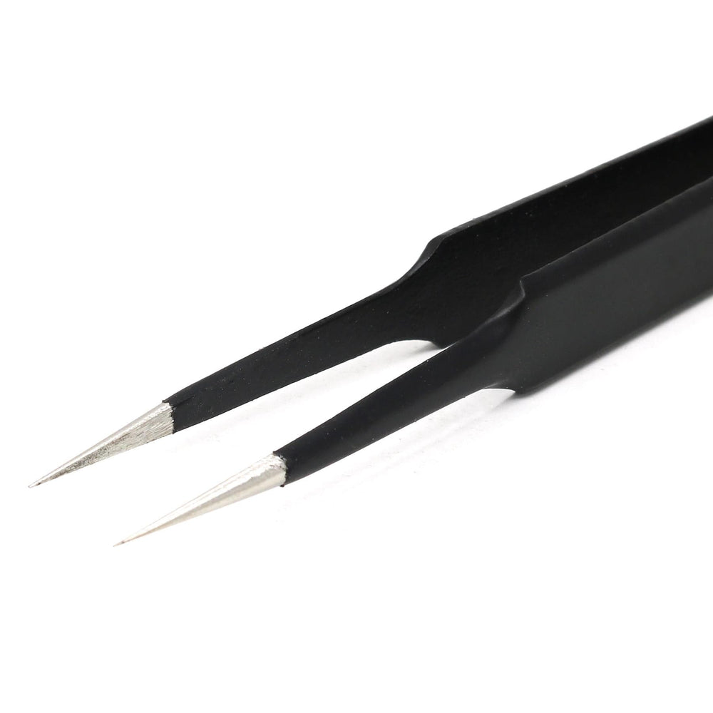 ESD-safe Fine Tip Square Edge Tweezers - 120mm by The Pi Hut - The Pi Hut