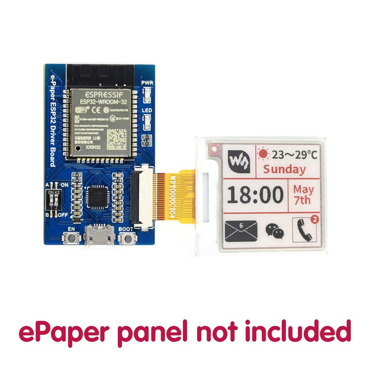 ESP32 Universal e-Paper Driver Board by Waveshare - The Pi Hut