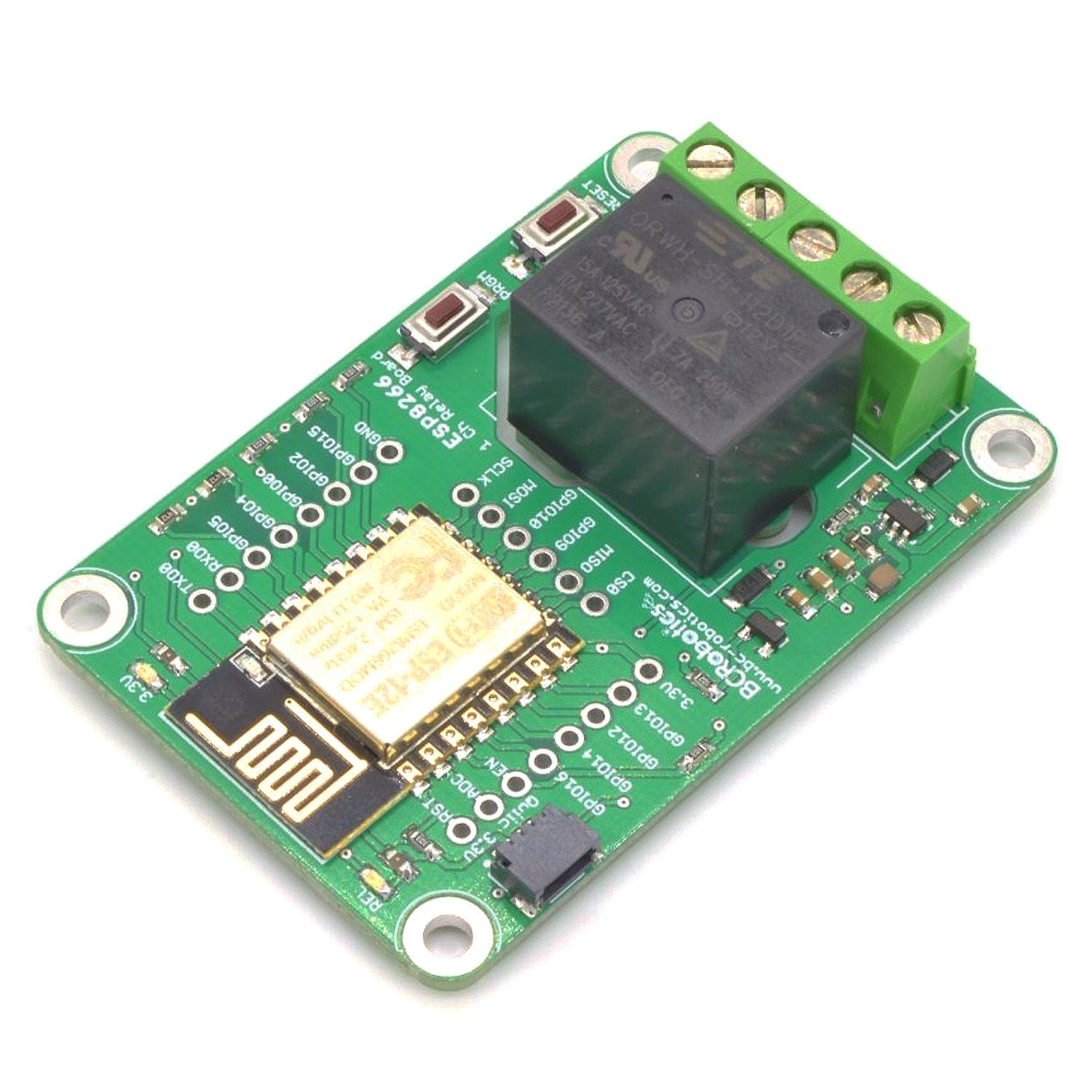 ESP8266 1 Channel Relay Board by BCRobotics - The Pi Hut