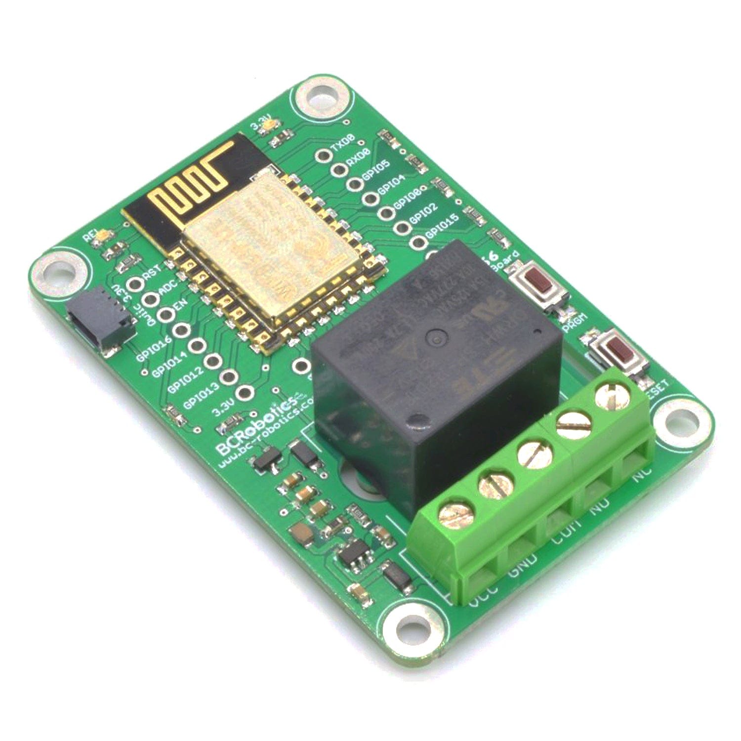 ESP8266 1 Channel Relay Board by BCRobotics - The Pi Hut