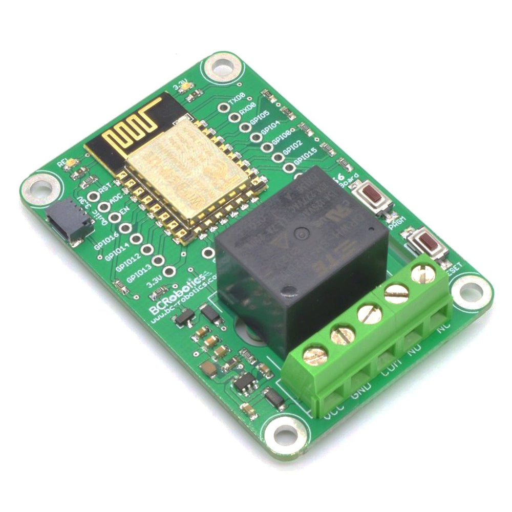 ESP8266 1 Channel Relay Board by BCRobotics - The Pi Hut