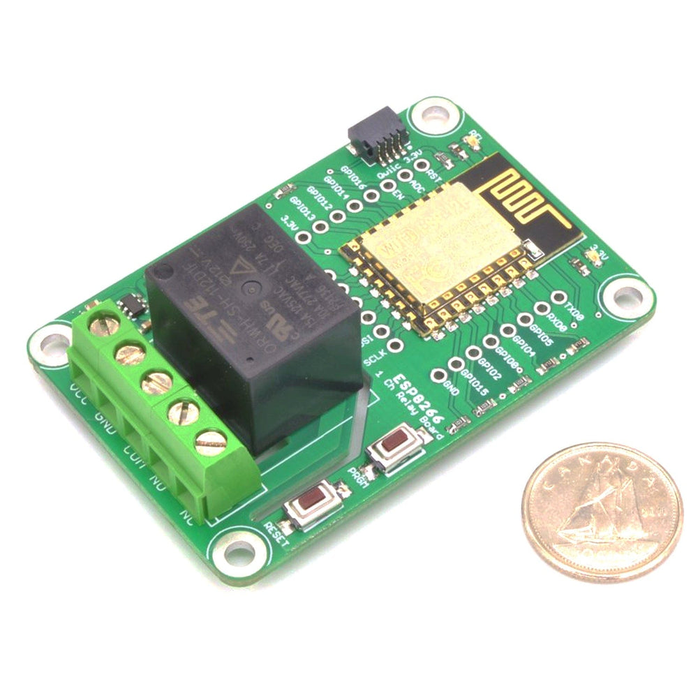 ESP8266 1 Channel Relay Board by BCRobotics - The Pi Hut