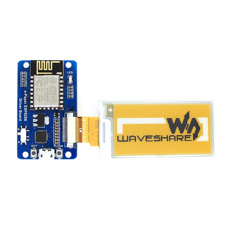 ESP8266 Driver Board for e-Paper e-Ink Raw Panels by Waveshare - The Pi Hut