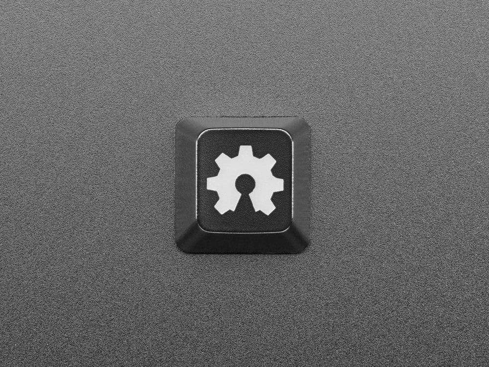 Etched Glow-Through Keycap with Open Source Hardware Gear Logo (MX Compatible Switches) by The Pi Hut - The Pi Hut
