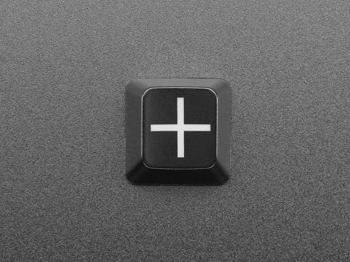 Etched Glow-Through Keycap - Zener ESP Plus Design (MX Compatible Switches) - The Pi Hut