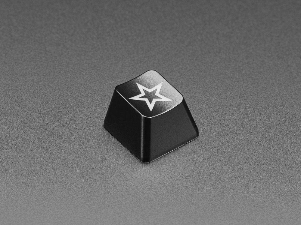 Etched Glow-Through Keycap - Zener ESP Star Design (MX Compatible Switches) by The Pi Hut - The Pi Hut