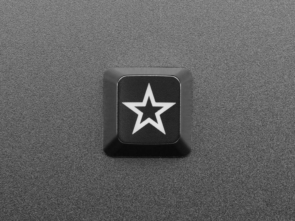 Etched Glow-Through Keycap - Zener ESP Star Design (MX Compatible Switches) by The Pi Hut - The Pi Hut
