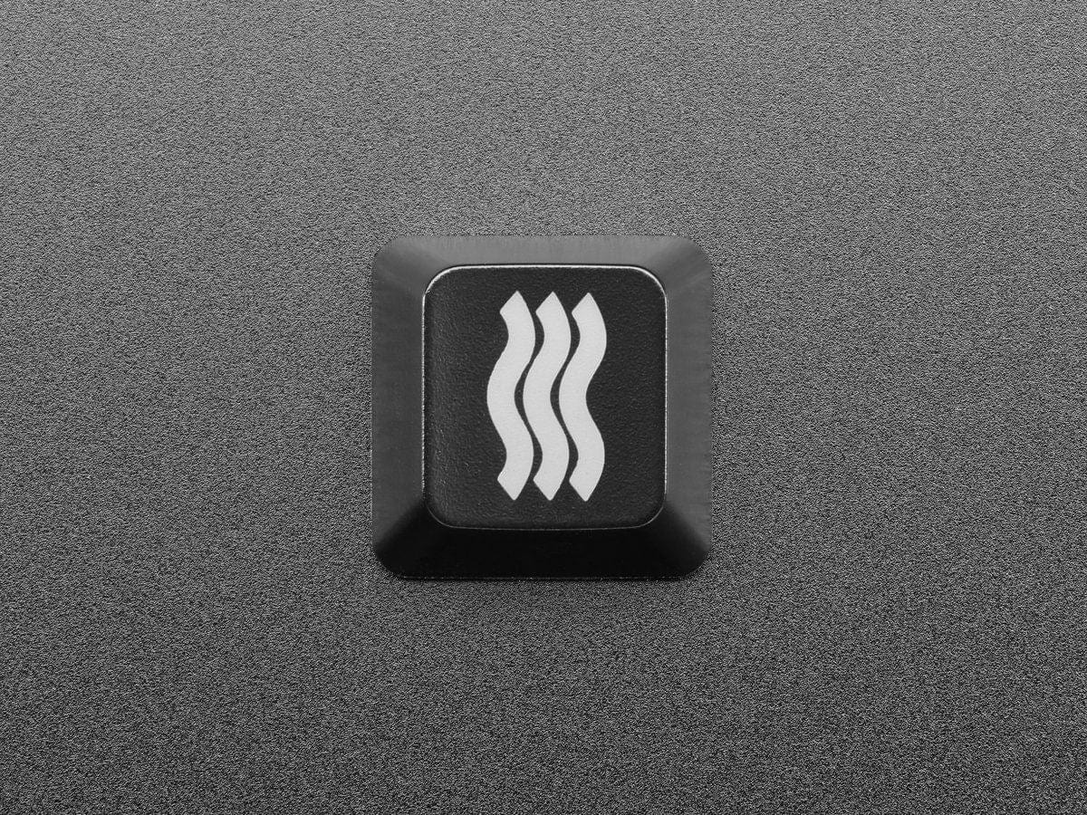 Etched Glow-Through Keycap - Zener ESP Waves Design (MX Compatible Switches) by The Pi Hut - The Pi Hut