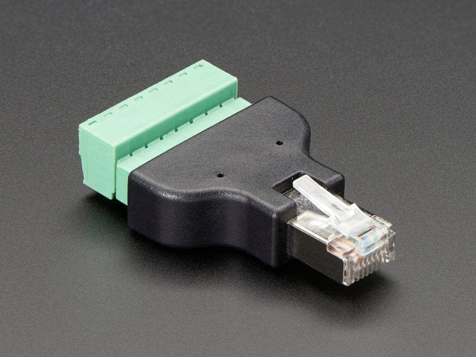 Ethernet RJ45 Male Plug Terminal Block by The Pi Hut - The Pi Hut