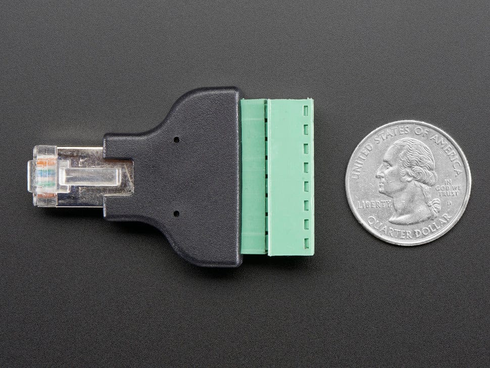 Ethernet RJ45 Male Plug Terminal Block by The Pi Hut - The Pi Hut