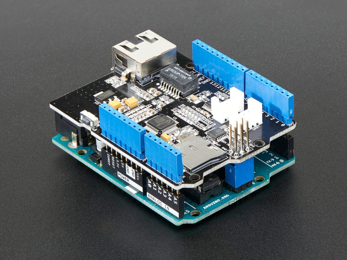Ethernet Shield for Arduino - W5500 Chipset by Seeed - The Pi Hut