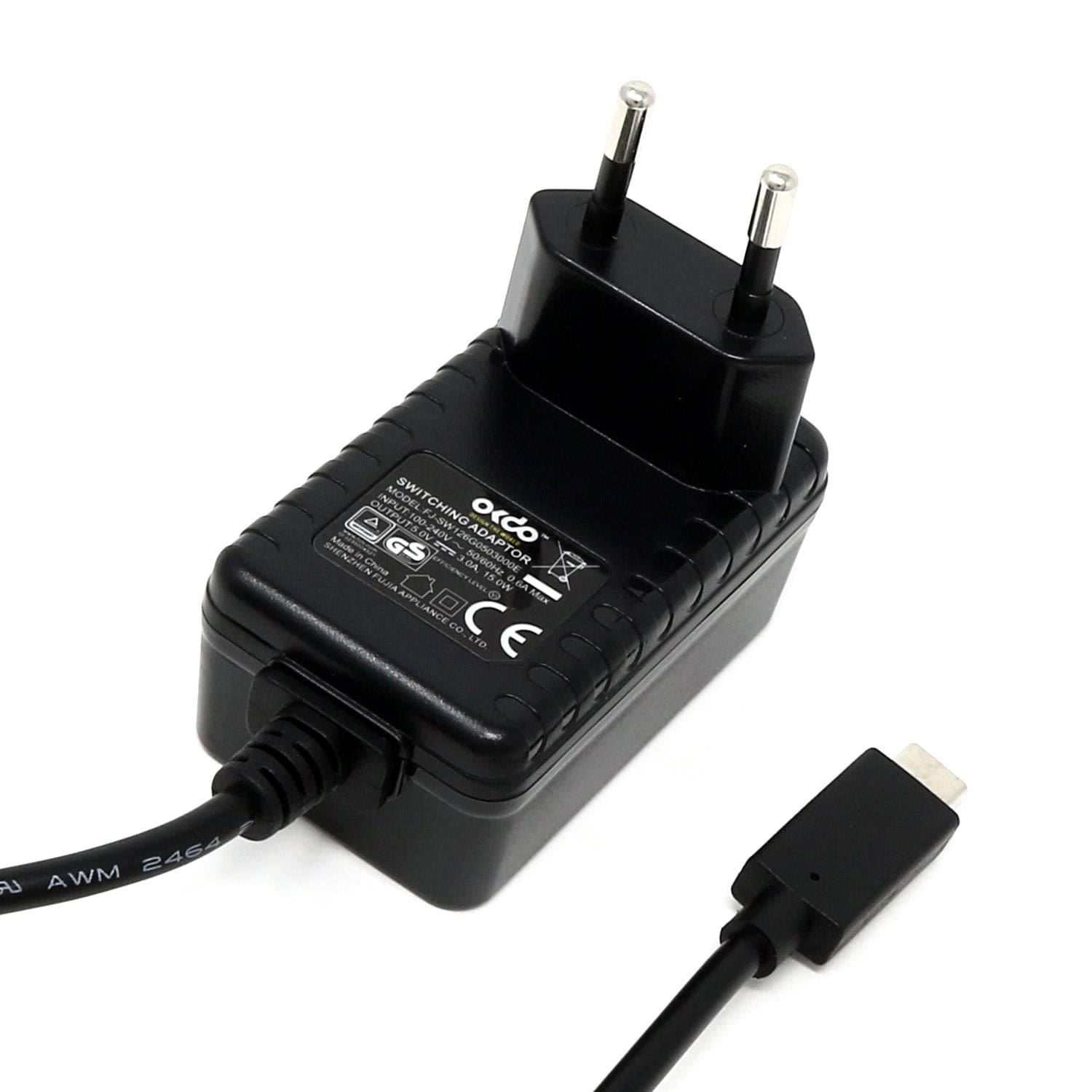 EU USB-C Raspberry Pi 4 Power Supply (5V 3A) by The Pi Hut - The Pi Hut