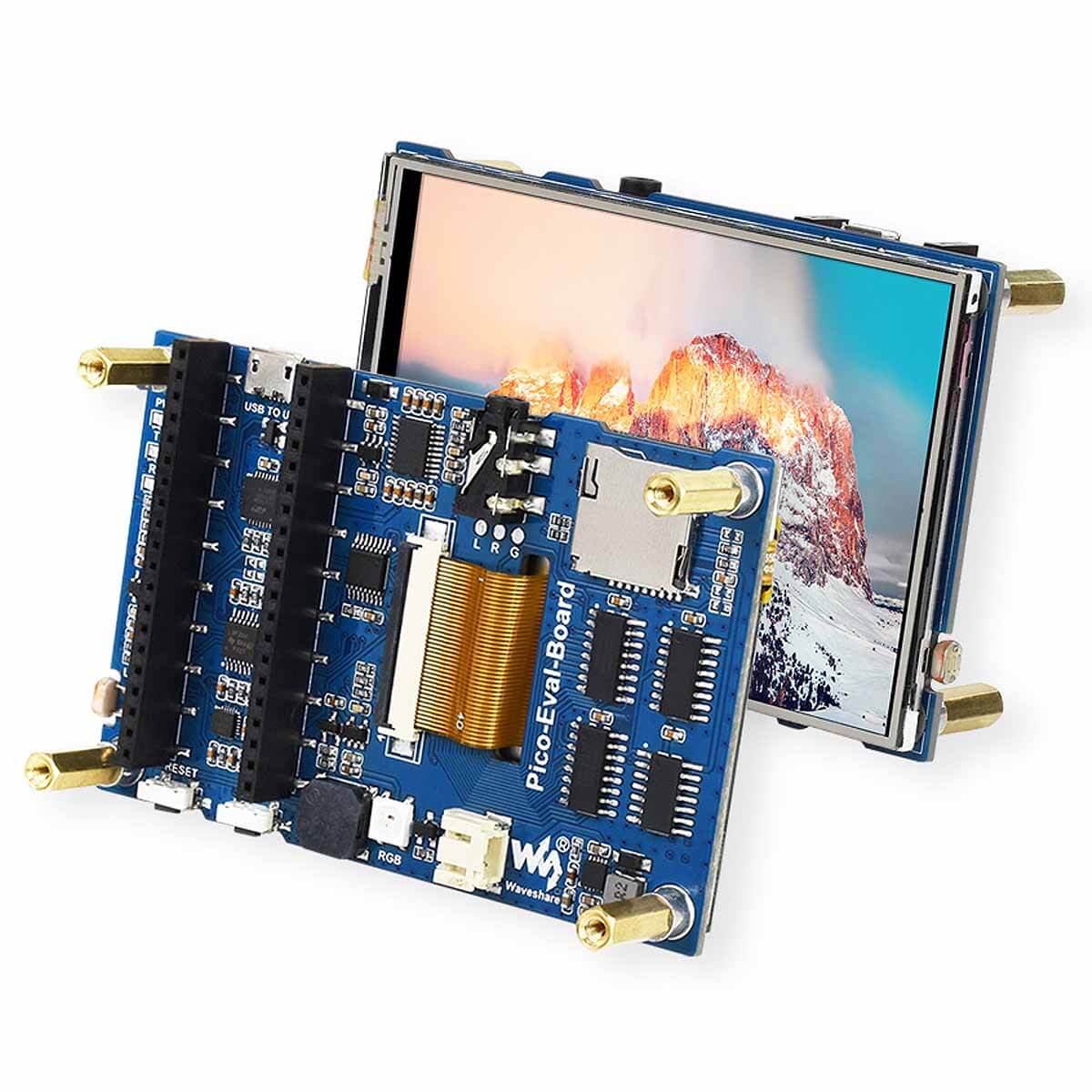 Evaluation Board for Raspberry Pi Pico by Waveshare - The Pi Hut