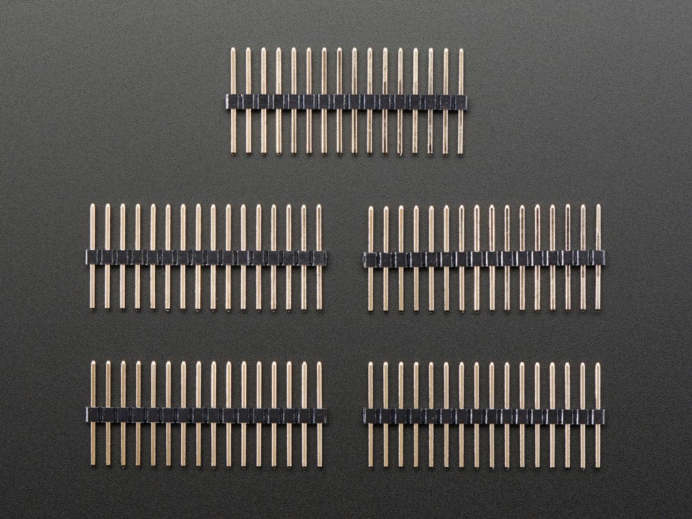 Extra-long break-away 0.1" 16-pin strip male header (5 pieces) - The Pi Hut