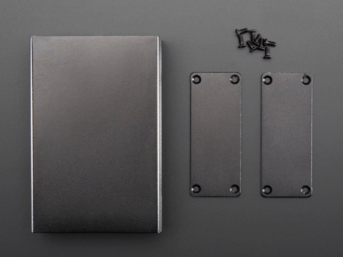Extruded Aluminum Enclosure Box - 100mm x 67mm x 26mm by The Pi Hut - The Pi Hut