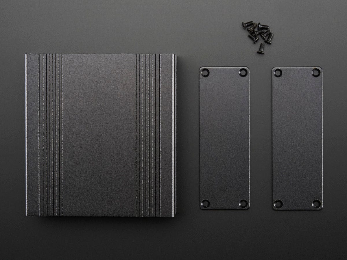 Extruded Aluminum Enclosure Box - 94mm x 83mm x 30mm by The Pi Hut - The Pi Hut