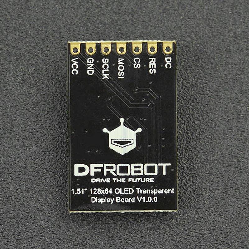 Fermion: 1.51” OLED Transparent Display with Converter by DFRobot - The Pi Hut