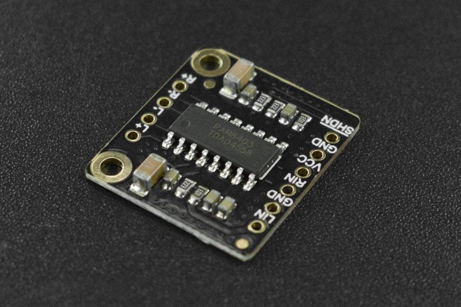 Fermion: 3W Mini Audio Stereo Amplifier - W2.54 (Breakout) - The Pi Hut