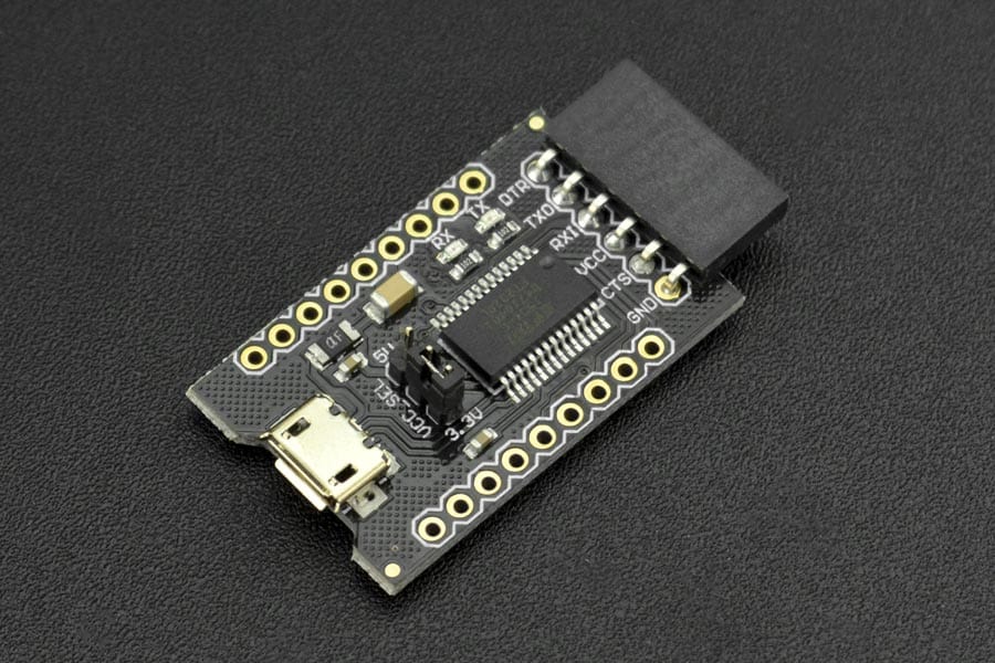 Fermion: FTDI Basic Breakout 3.3/5V (Arduino Compatible) by DFRobot - The Pi Hut
