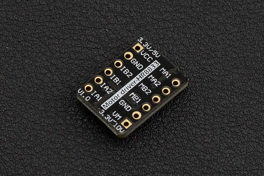 Fermion: HR8833 Thumbnail Sized DC Motor Driver 2x1.5A (Breakout) by DFRobot - The Pi Hut
