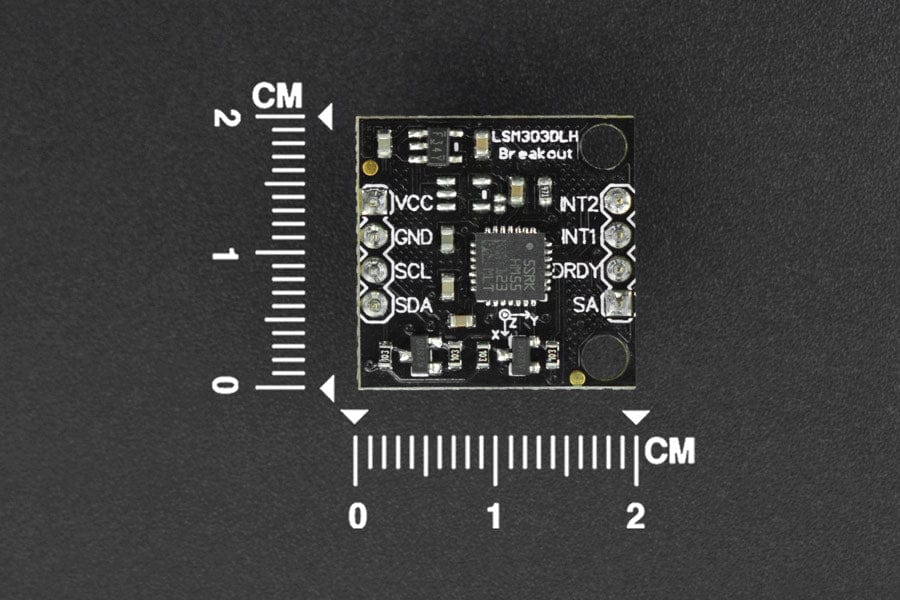 Fermion: LSM303 Tilt Compensated Compass (Breakout) by DFRobot - The Pi Hut