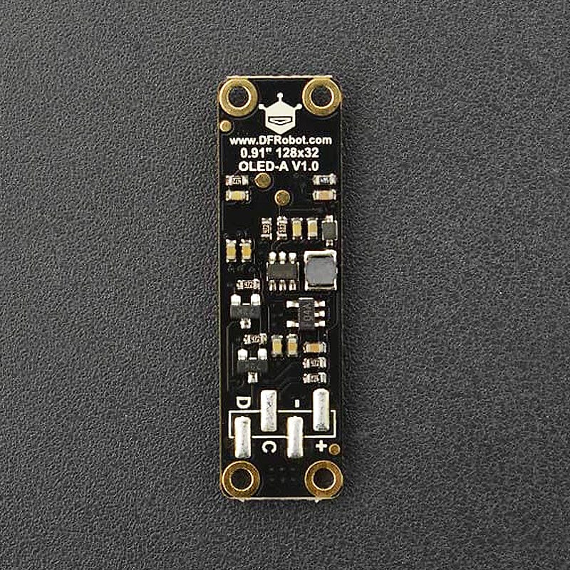 Fermion: Monochrome 0.91” 128x32 I2C OLED Display with Chip Pad by DFRobot - The Pi Hut