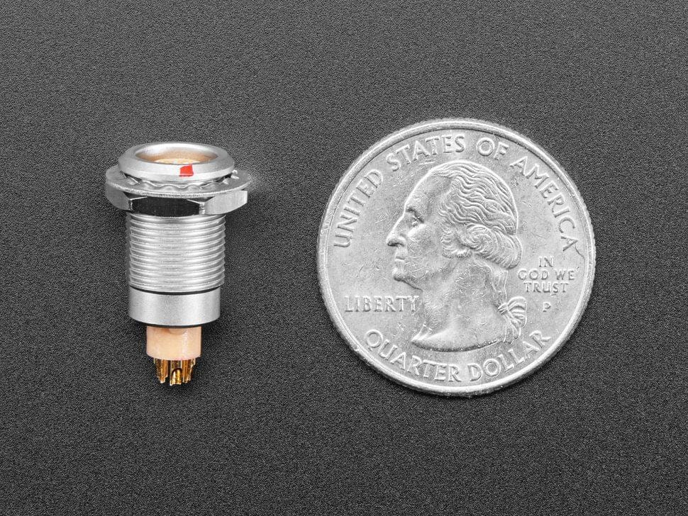 FGG.0B Quick Connect 5 Pin Panel Mount Socket - 9mm - The Pi Hut
