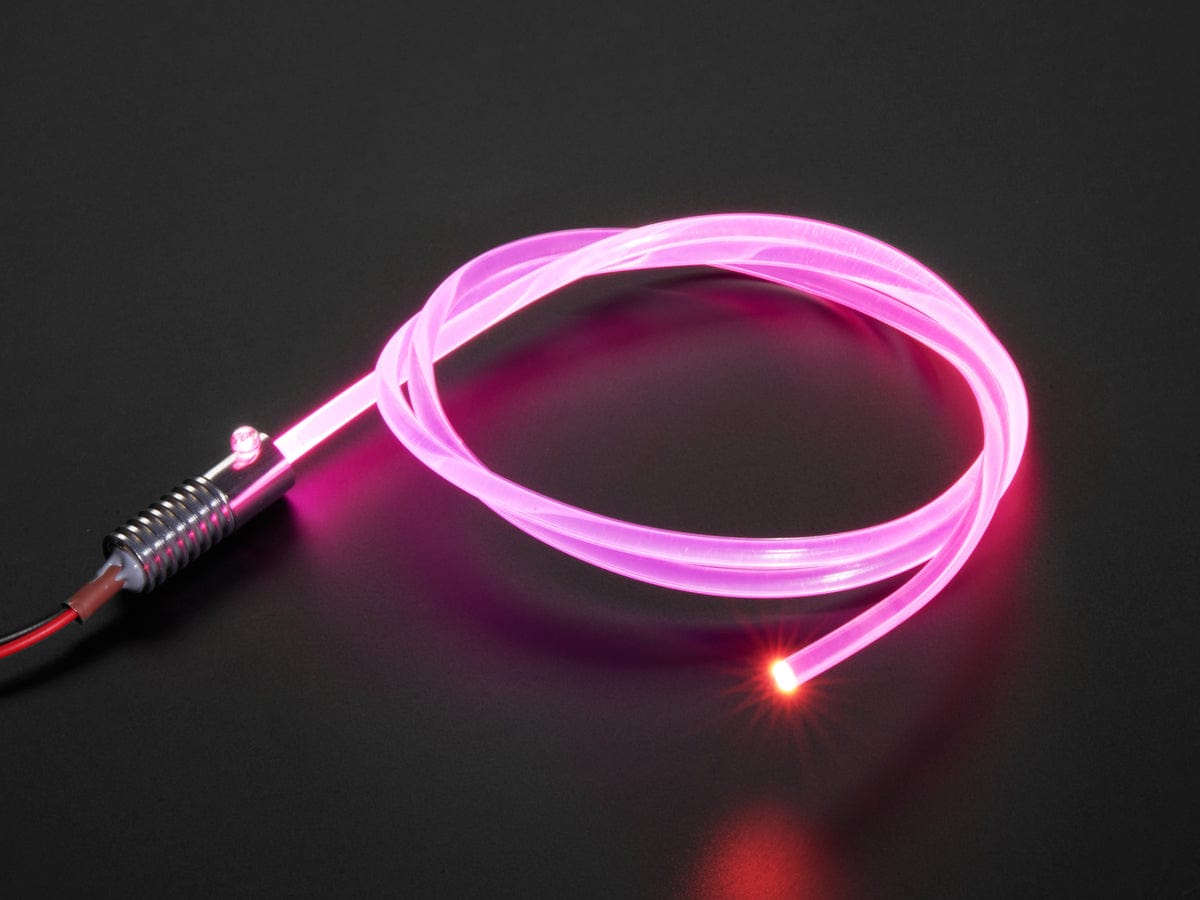 Fiber Optic Light Source - 1 Watt - Pink by The Pi Hut - The Pi Hut