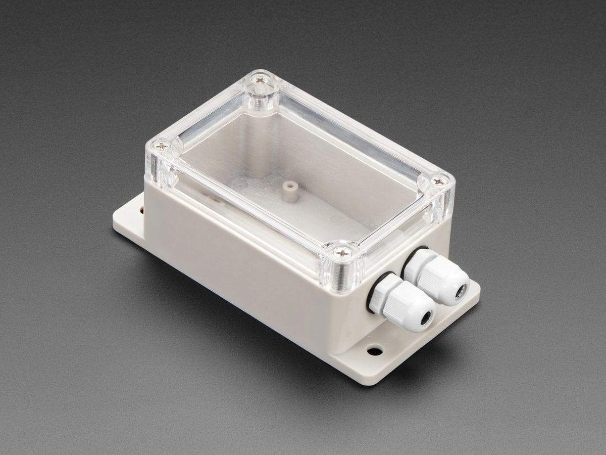 Flanged Weatherproof Enclosure With PG-7 Cable Glands by The Pi Hut - The Pi Hut