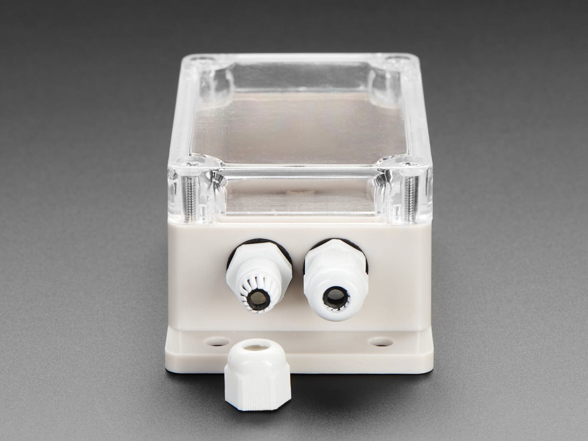 Flanged Weatherproof Enclosure With PG-7 Cable Glands by The Pi Hut - The Pi Hut