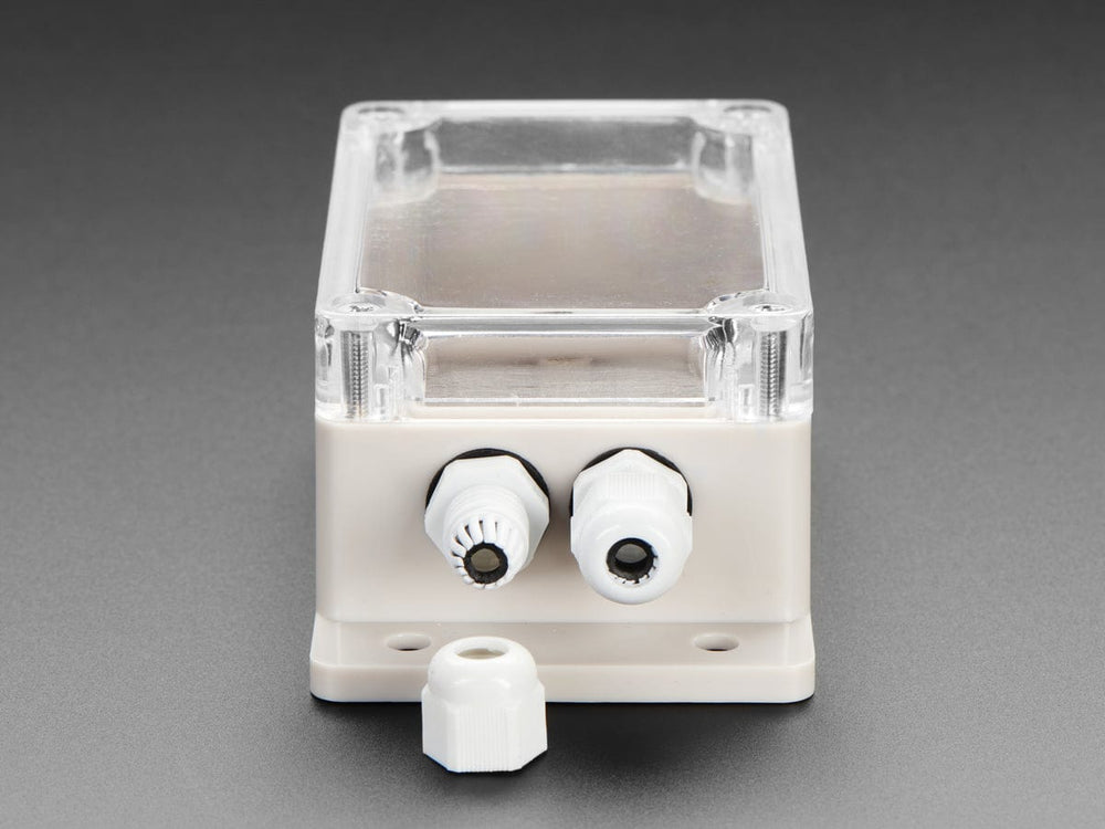Flanged Weatherproof Enclosure With PG-7 Cable Glands by The Pi Hut - The Pi Hut