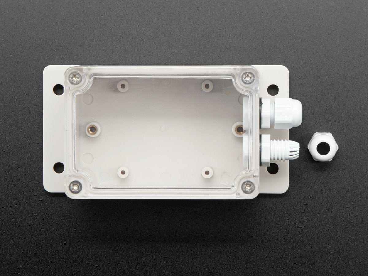 Flanged Weatherproof Enclosure With PG-7 Cable Glands by The Pi Hut - The Pi Hut