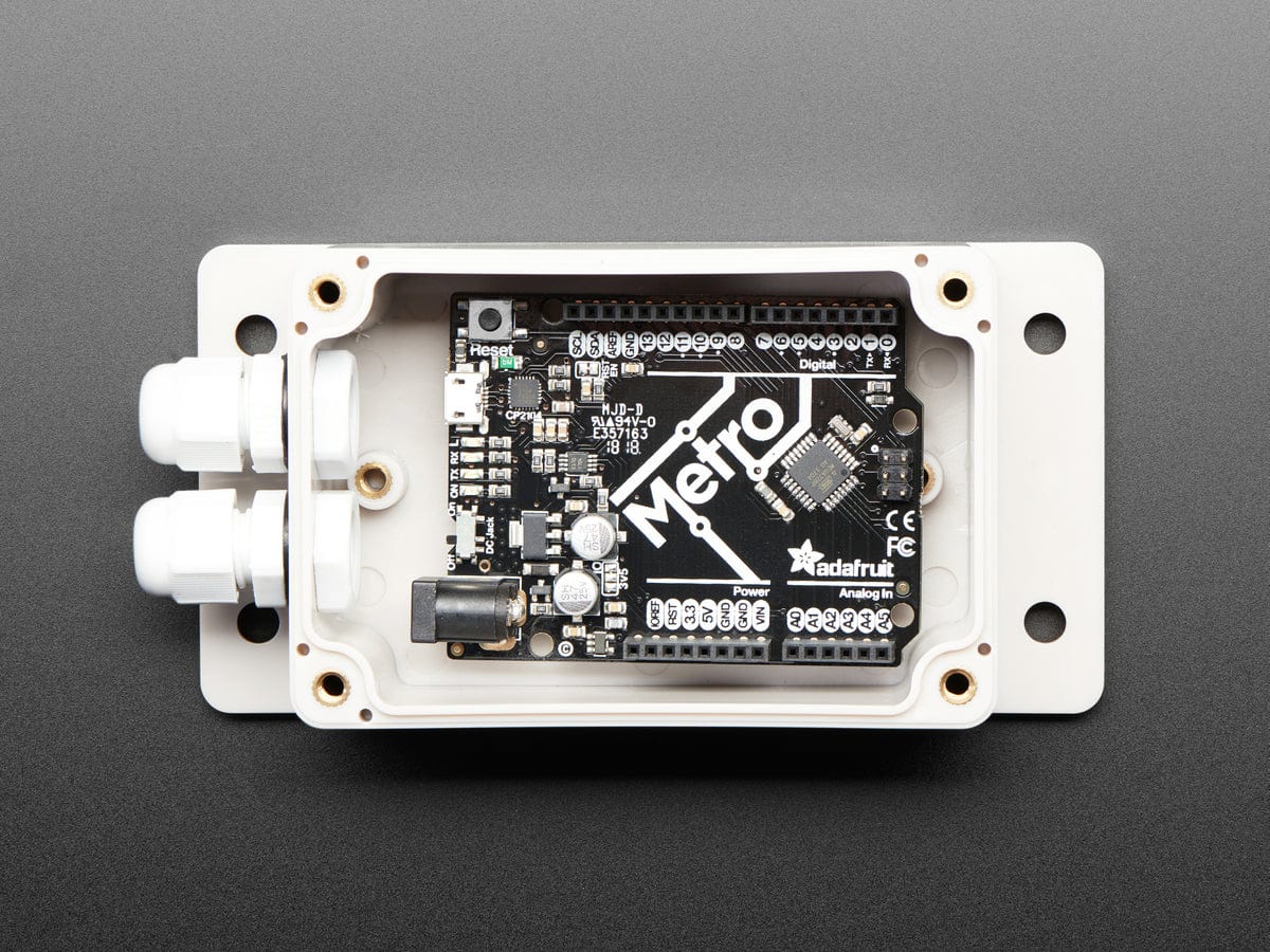 Flanged Weatherproof Enclosure With PG-7 Cable Glands by The Pi Hut - The Pi Hut