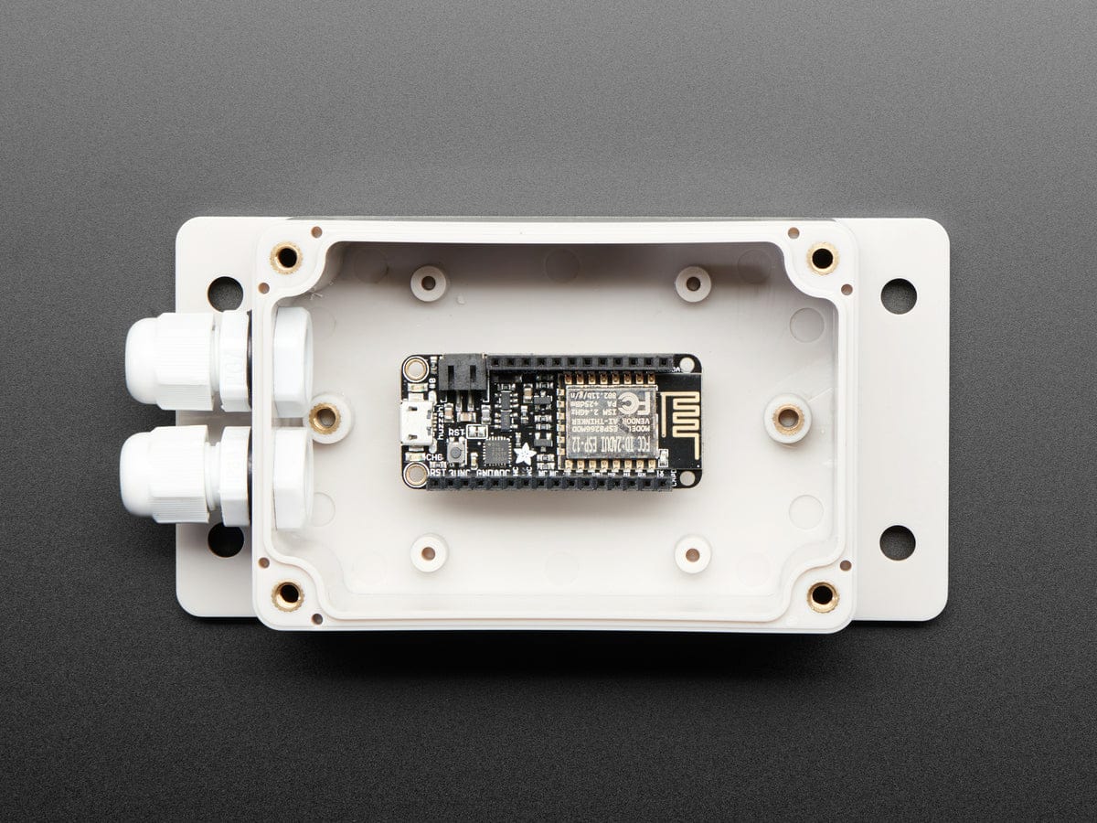 Flanged Weatherproof Enclosure With PG-7 Cable Glands by The Pi Hut - The Pi Hut