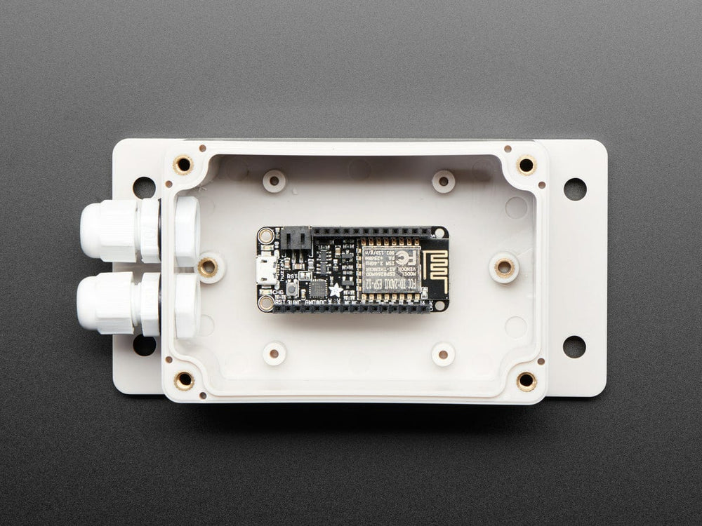 Flanged Weatherproof Enclosure With PG-7 Cable Glands by The Pi Hut - The Pi Hut