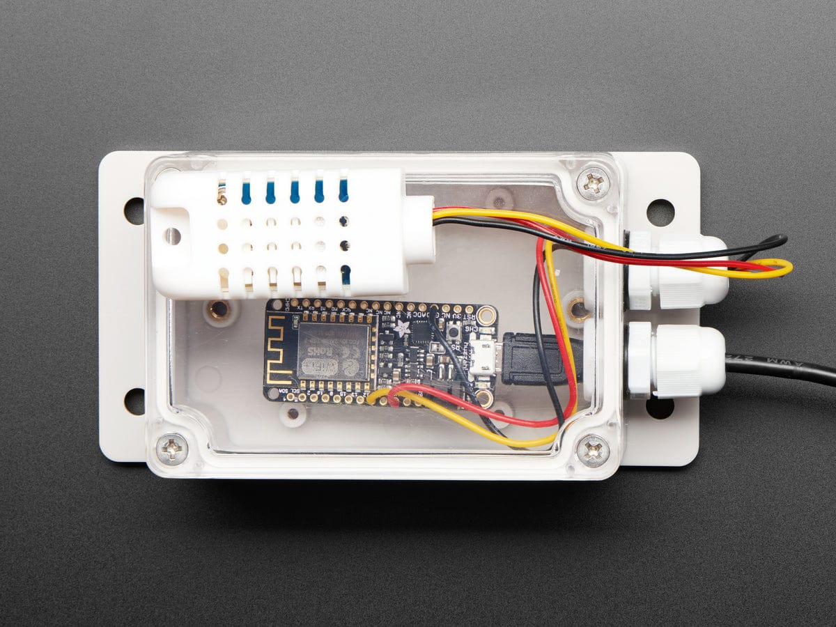 Flanged Weatherproof Enclosure With PG-7 Cable Glands by The Pi Hut - The Pi Hut