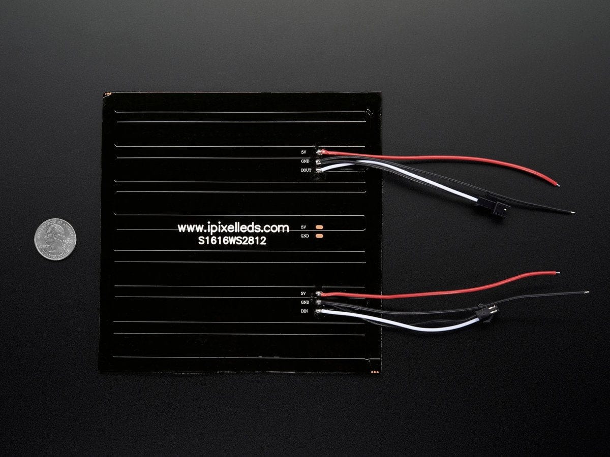 Flexible 16x16 NeoPixel RGB LED Matrix by Adafruit - The Pi Hut