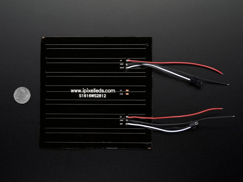 Flexible 16x16 NeoPixel RGB LED Matrix by Adafruit - The Pi Hut