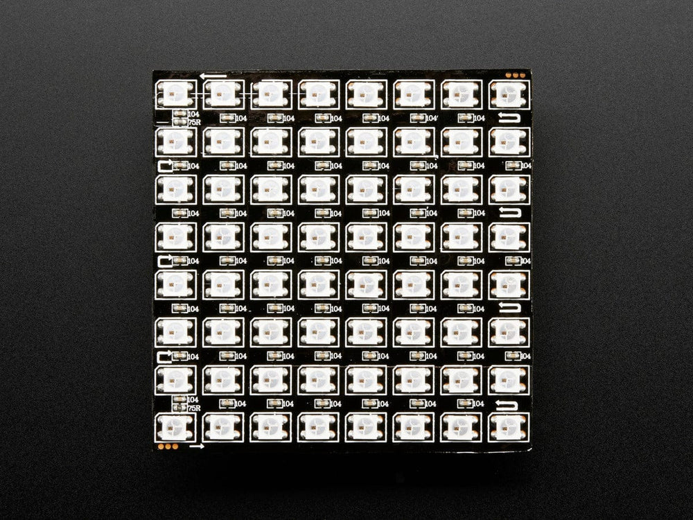 Flexible 8x8 NeoPixel RGB LED Matrix by Adafruit - The Pi Hut