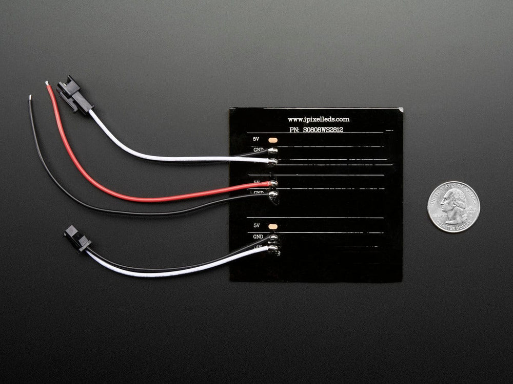 Flexible 8x8 NeoPixel RGB LED Matrix by Adafruit - The Pi Hut