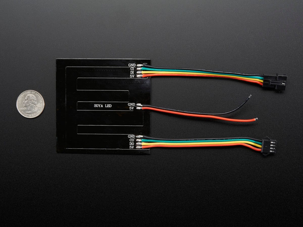 Flexible Adafruit DotStar Matrix 8x8 - 64 RGB LED Pixels by Adafruit - The Pi Hut