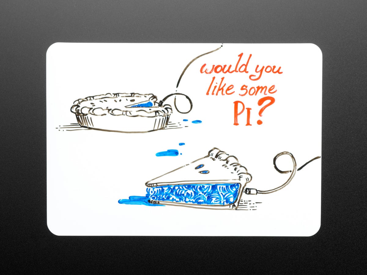 Flexible Magnetic Dry Erase Whiteboard - 21cm x 15cm by The Pi Hut - The Pi Hut