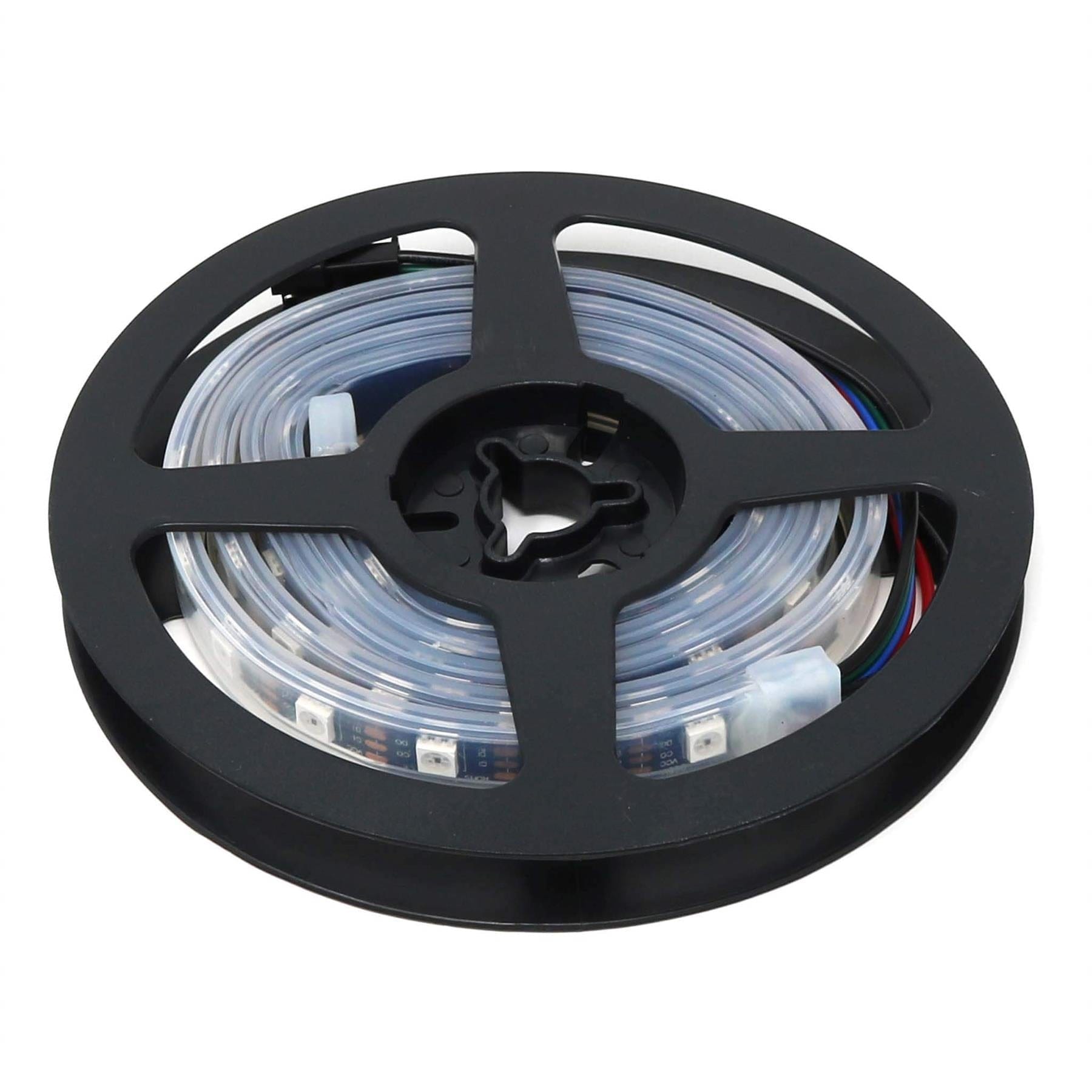 Flexible RGB LED Strip (DotStar/APA102/SK9822 Compatible) - 60 LED/Metre by Illuminate - The Pi Hut