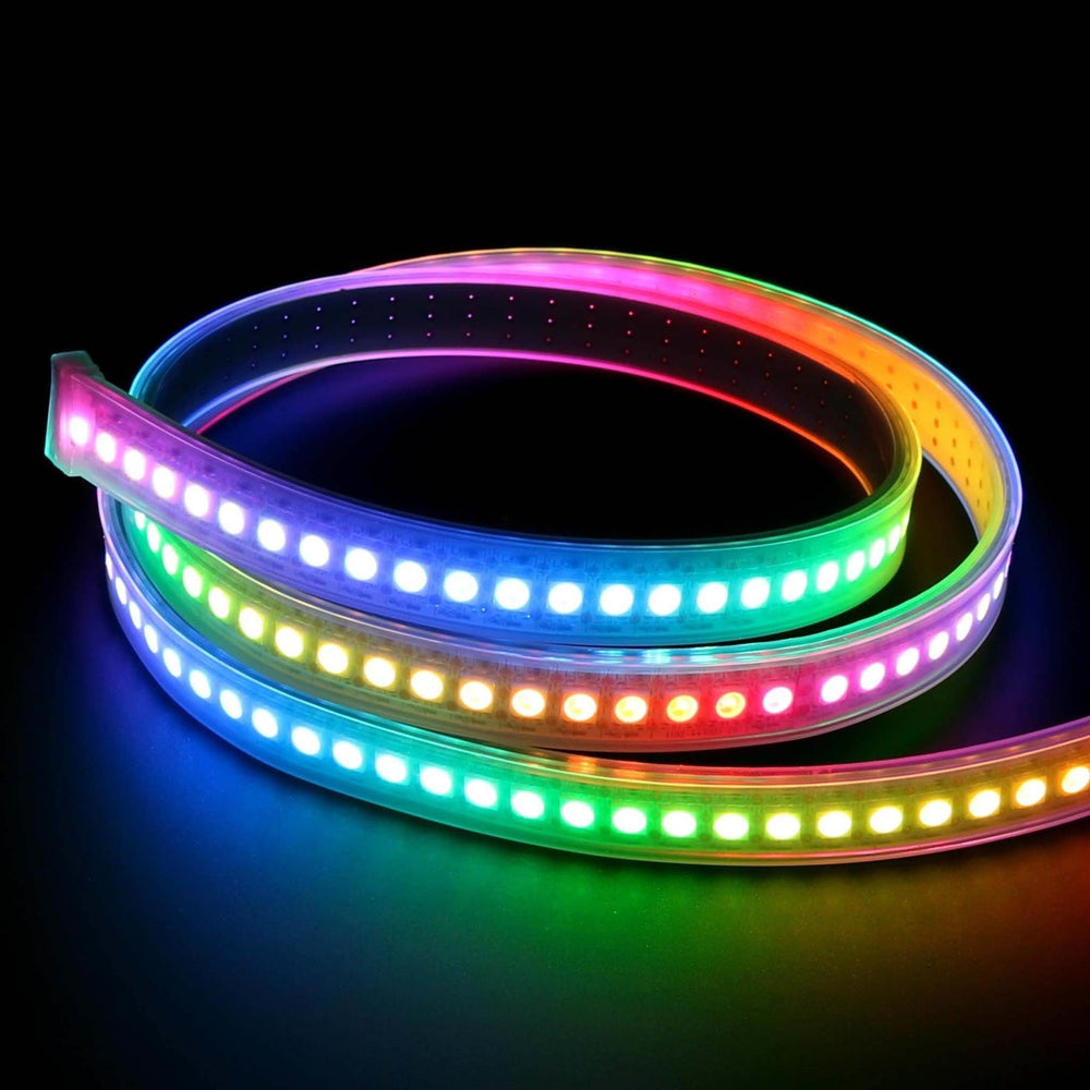 Flexible RGB LED Strip (NeoPixel/WS2812/SK6812 compatible) - 144 LED/Metre by Illuminate - The Pi Hut