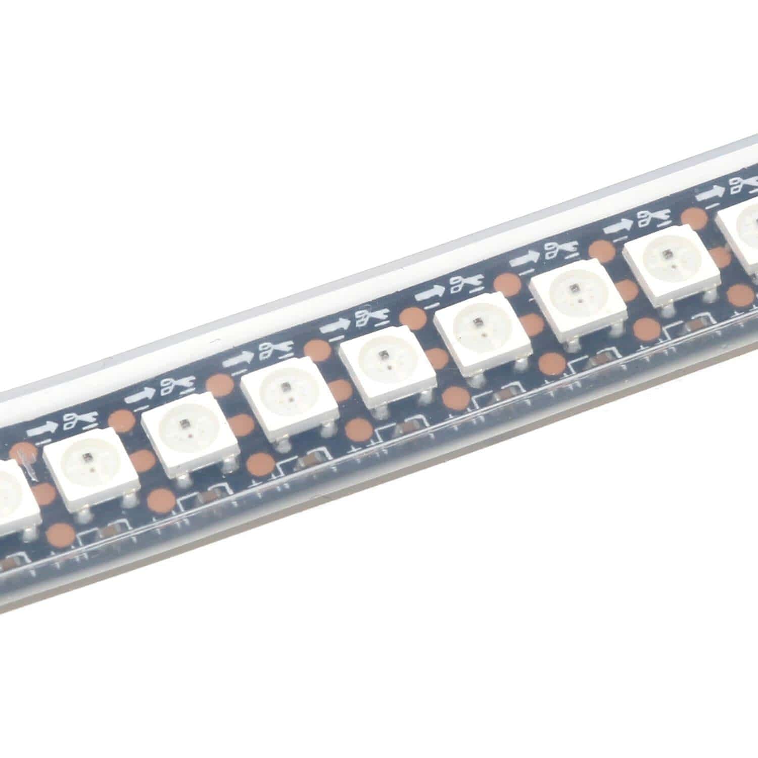 Flexible RGB LED Strip (NeoPixel/WS2812/SK6812 compatible) - 144 LED/Metre by Illuminate - The Pi Hut