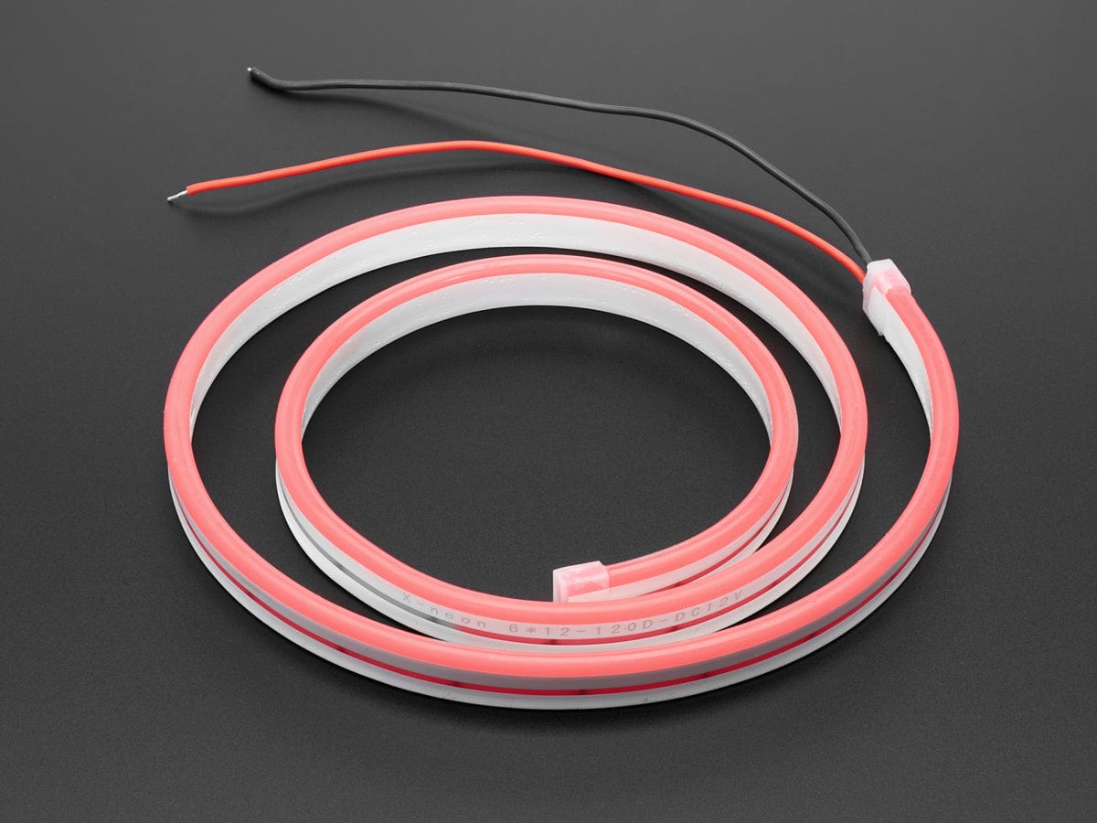 Flexible Silicone Neon-Like LED Strip - 1 Meter (Red) by The Pi Hut - The Pi Hut